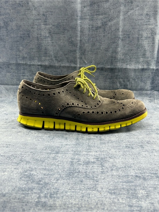 Cole Haan Other - Cole Haan Zerogrand wingtip Oxford  lace up men’s 10.5M grey green suede modern